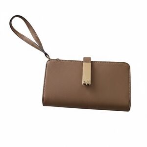Elegant Brown Wristlet Clutch